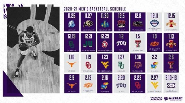 17 Home Games Highlight K-State’s 2020-21 Schedule