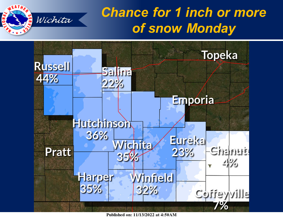 First Snow Of Season Possible Monday