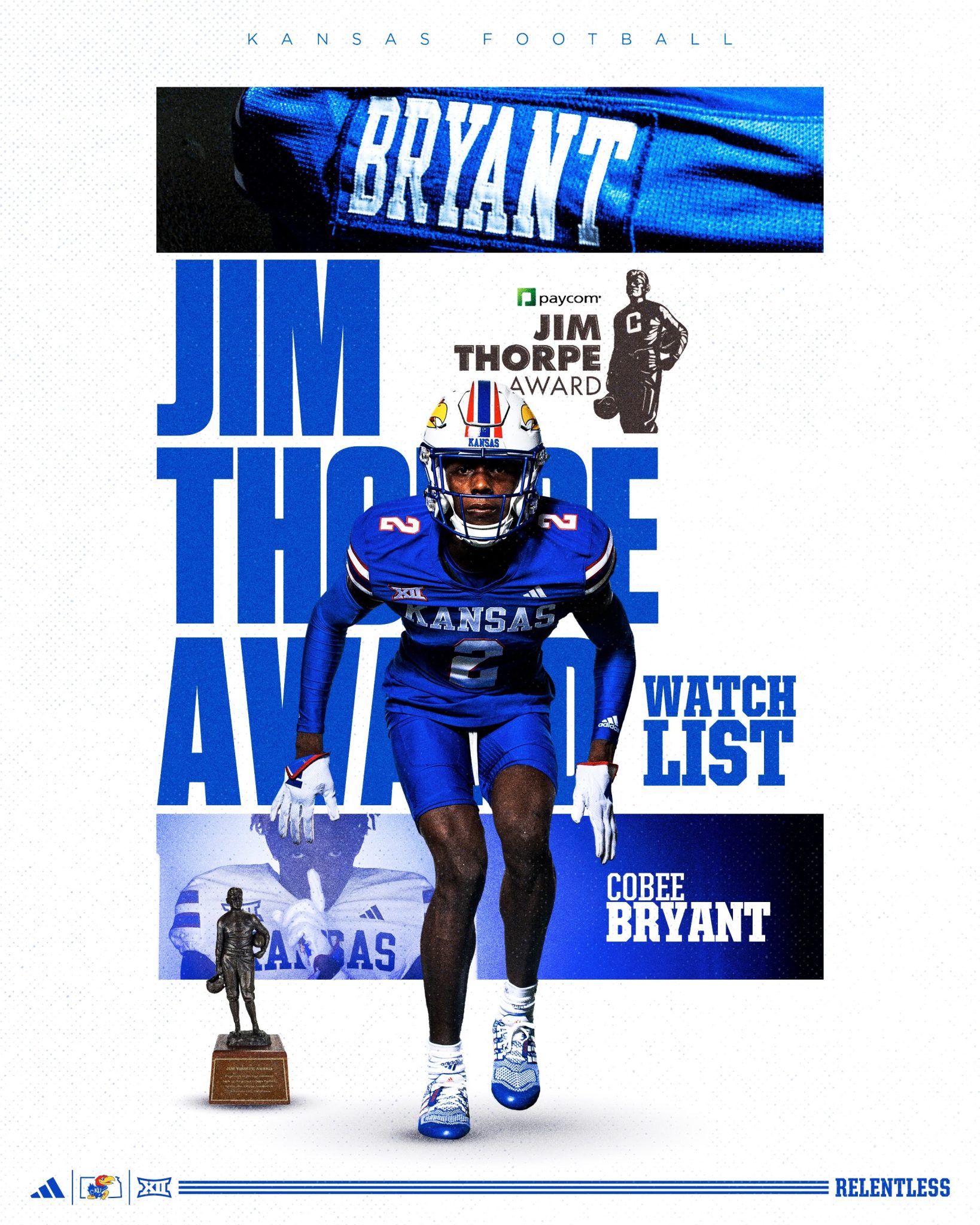 Cobee Bryant Recognized on Jim Thorpe Award Watch List